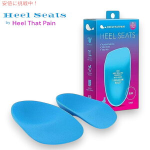 �q�[���V�[�g(Heel That Pain)�t�b�g�C���T�[�g �����Ƃ̒ɂݗp�q�[���J�b�v Heel That Pain Foot Insoles, Heel Cups for Heel Pain [Medium 2Pack]
