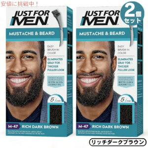 yő2,000~N[|121101:59܂Łz2Zbg JUST FOR MEN WXgtH[ qQp J[ OCwAp [M-47b`_[NuE] Mustache & Beard Color Gel