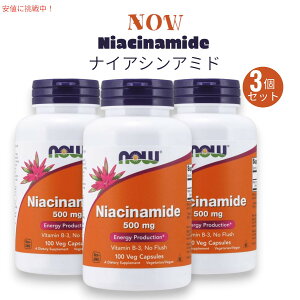 yő1,000~N[|111109:59܂Łz[3Zbg] Now Foods iEt[Y iCAVA~h ir^~B3j500 mg 100  xWJvZ #0478 Niacinamide (B-3) 500 mg Veg Capsules