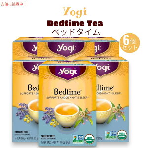 [6�Z�b�g] Yogi �x�b�h�^�C�� �e�B�[ �I�[�K�j�b�N Bedtime Tea Organic 16�ܓ��� x6�p�b�N