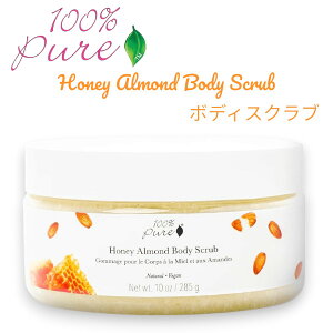 �y�ő�2000�~�N�[�|�� 5/16(�y)01:59 �܂Łz�y�����z100% Pure �n�j�[�A�[�����h �{�f�B�X�N���u 10oz Honey Almond Body Scrub 285g�y���������z