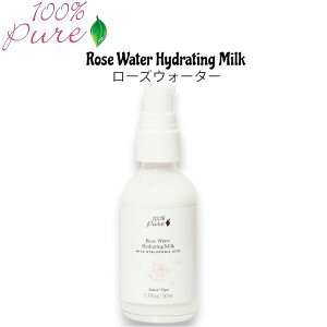 yő1,000~N[|111109:59܂Łzyz100% Pure [YEH[^[ nCh[eBO~N 1.7 fl oz t Rose Water Hydrating Milk with Hyaluronic Acid 50mlyz
