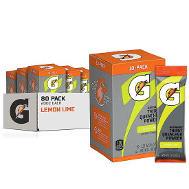 Gatorade ゲータレード Thirst Quencher Powder サースト クエンチャー パウダー Lemon Lime レモンライム 12オンス 10個入り （8箱セット）