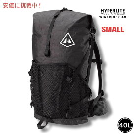 【最大2,000円クーポン5月27日1:59まで】ハイパーライトマウンテンギア ウィンドライダー40 小型 ブラック バックパック Hyperlite Mountain Gear WINDRIDER 40 Small Black Backpack