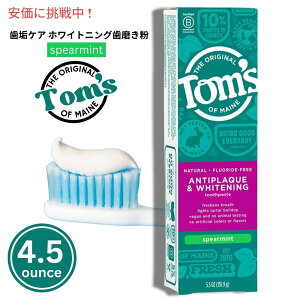 yő1,000~N[|10901:59܂ŁzgYIuC Tom's Of Maine tbfsgp i` XyA~g  Natural Spearmint Toothpaste 4.5 oz / 127g