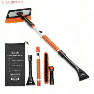 Xm[ uV ACX XN[p[ AstroAI 47.2C` Ԃ̃tgKXp 3 in 1 Ice Scrapers for Car Windshield (M-ORN)