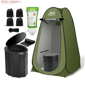 FUN ESSENTIALS 携帯トイレキット 大人用 Portable Toilet Kit For Adults