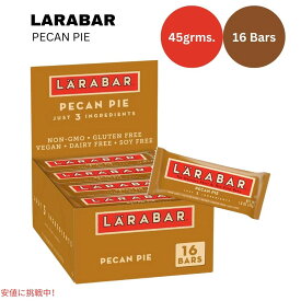 【最大2,000円クーポン6月11日1:59まで】ララバー ペカンパイ 45g x 16個 スナックバー グルテンフリー Larabar 45g x 16 Snack Bars Gluten Free Pecan Pie