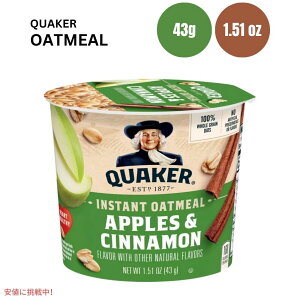 NG[J[ CX^g I[g~[ Jbv Abv Vi 1.51IX Quaker Instant Oatmeal Cup Apple Cinnamon 1.51oz