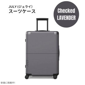【最大2,000円クーポン7月11日01:59まで】ジュライ スーツケース チェックド ラベンダー 8.3ポンド / 80リットル July Luggage Classic Checked Lavender 8.3lbs/80L