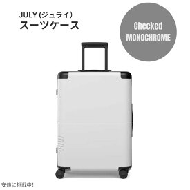 【最大2,000円クーポン4月27日9:59まで】ジュライ スーツケース チェックド モノクローム 8.3ポンド / 80リットル July Luggage Classic Checked Monochrome 8.3lbs/80L