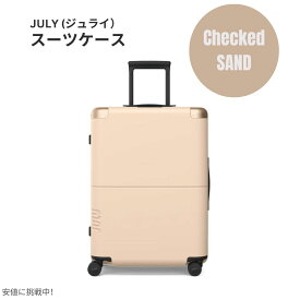 【最大2,000円クーポン7月11日01:59まで】ジュライ スーツケース チェックド サンド 8.3ポンド / 80リットル July Luggage Classic Checked Sand 8.3lbs/80L