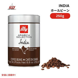 C[ illy z[r[ R[q[ ArJZNV Ch _[N[Xg 8.8IX Whole Bean Coffee India Dark Roast 8.8oz