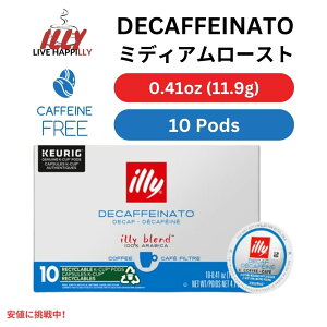 L[O KJbv C[R[q[ Illy Coffee NVR fJtFl[g JtFCX 10 Keurig K Cups Classico Decaffeinato 10ct