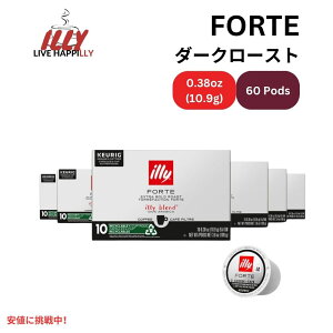 yő1,000~N[|101709:59܂ŁzIlly Coffee C[R[q[ L[O KJbv 60 [tHe _[N[Xg] g[Xgubh_[N`R[g Keurig K-Cups Forte Dark 60ct