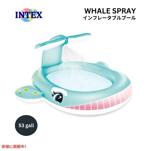�y�ő�2000�~�N�[�|�� 4/17�� 09:59�܂ŁzINTEX �C���e�b�N�X �q���p �C���t���^�u�� �v�[�� ������ �X�v���[ �u���[ �L�b�Y�v�[�� Recreation Corp Pool Whale Spray Blue
