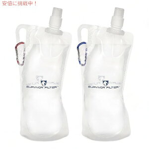 yő1,000~N[|92401:59܂ŁzToCo[tB^[ NA܂肽݃EH[^[{g LeB[ Survivor Filter Clear Collapsible Water Bottle Canteens