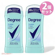 [2個セット] Degree Antiperspirant Deodorant Shower Clean 2.6oz / ディグリー アンチパーシピラント …