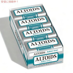 【最大1,000円クーポン10月27日09:59まで】ALTOIDS アルトイズ アーティクミント ウィンターグリーン シングルサイズ 34g 8個入り Artic Mints Wintergreen Singles Size 1.2oz