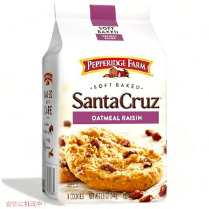 Pepperidge Farm �y�p���b�W�t�@�[�� �T���^�N���[�Y �\�t�g�x�C�N�h �I�[�g�~�[�����[�Y�� �N�b�L�[ 244g Santa Cruz Soft Baked Oatmeal Raisin Cookies 8.6oz