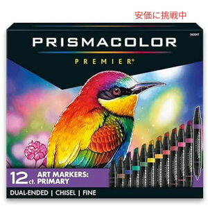 Prismacolor v~A fAGh A[g}[J[ ׎`[`bv 12FZbg Premier Dual-Ended Art Markers Fine & Chisel Tip