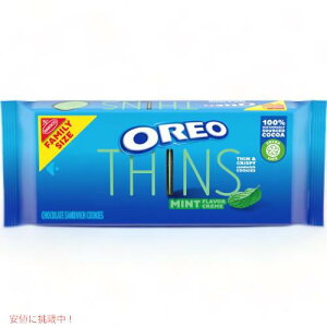 �y�X�[�p�[SALE �ő�2000�~OFF�N�[�|�� 6/11 1:59�܂ŁzOreo Thins �I���I �V���Y Mint Flavor Creme �~���g���N���[�� �t�@�~���[�T�C�Y 13.1oz/371g