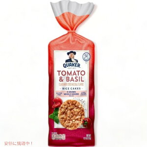 yő1,000~N[|91101:59܂ŁzNG[J[ CXP[L K[f g}goW Oet[ 173g / Quaker Garden Tomato & Basil Rice Cakes 6.1oz