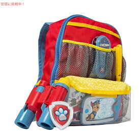 Melissa & Doug PAW Patrol Pup Backpack ロールプレイセット (15 個) - PAW Patrol アドベンチャーパック、おもちゃ、ごっこ遊びアウトドアギア