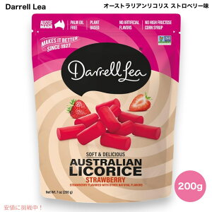 Darrell Lea �_�������[ �I�[�X�g�����A�����R���X �X�g���x���[�� 200g / 7oz Australian Licorice, Strawberry Flavor