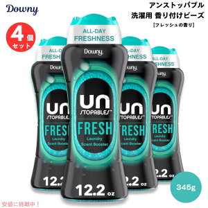 Downy _Ej[ AXgbpu ߗp ̃r[Y tbV̍ 345g / 12.2oz (4{Zbg) Unstopables Fresh Scent Booster Beads
