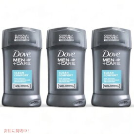 【3本セット】ダヴ メンズ ケア デオドラント クリーンコンフォート 76g 男性用 Dove Men Care Deodorant, Clean Comfort 2.7oz