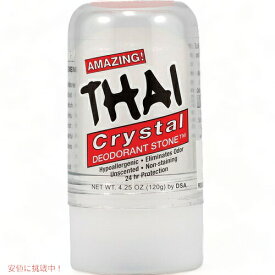 【最大2,000円クーポン6月11日1:59まで】Thai Deodorant Stone Crystal Deodorant Stone 4.25oz / タイ デオドラントストーン クリスタルデオドラント