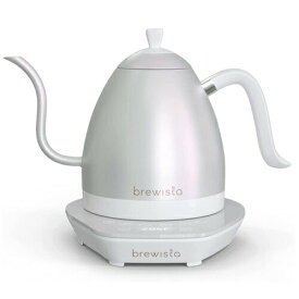 ブリューイスタ アーティサン グースネック電気ケトル 1.0L ホワイトイリディセント Brewista Electric Gooseneck Kettle White Iridescent