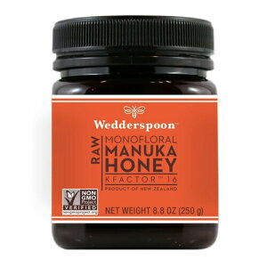 Wedderspoon Organic, Inc., 100% Raw Manuka Honey, KFactor 16, 8.8oz (250g)/ EF_[Xv[EI[KjbN, 100%}kJI@Kt@N^[12