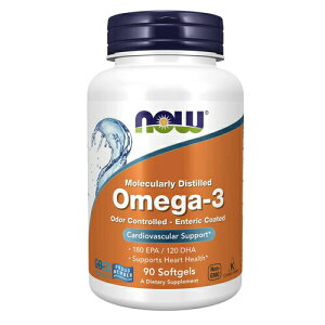NOW Foods Molecularly Distilled Omega-3 180 EPA / 120 DHA 90 Softgels / iEt[Y IK3 (EPA 180mg / DHA 120mg) tBbVIC 1000mg 90 \tgWF Tvg #1656