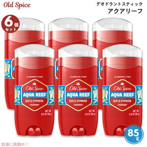 yő2,000~N[|112701:59܂Łz[6Zbg] Old Spice I[hXpCX ANA[t̍ fIhg 85g (3oz) A~jEt[ Red Collection Aqua Reef