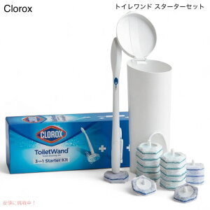 NbNX gCh gC| X^[^[ZbgigChA[LfBAlߑւwbh16j Clorox Toilet Wand Toilet Cleaning Kit
