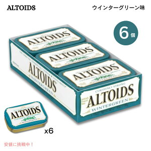 Altoids �A���g�C�Y �E�C���^�[�O���[���� �~���g �^�u���b�g �L�����f�B�[ 50g x 6�p�b�N Wintergreen Mints 6 Packs