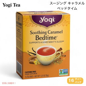 Yogi Tea MeB[ X[WOL xbh^C 16ܓ n[ueB[ JtFCt[ Soothing Caramel Bedtime