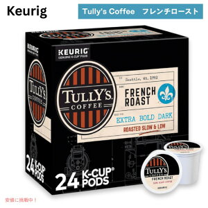 Tully's Coffee French Roast Keurig K-Cup Pods Dark Roast Coffee 24 Count / �^���[�Y �t�����`���[�X�g K-cup �R�[�q�[ 24����