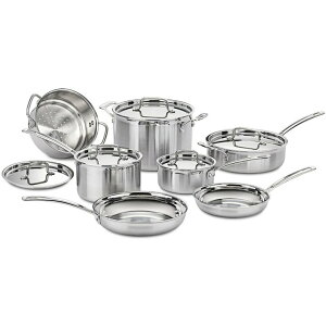 Cuisinart NCWi[g MCP-12N }`Ɏg XeX  tCp  12_Zbg 12 Piece Cookware Set