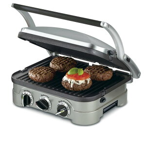 �y�ő�2,000�~�N�[�|��3/26��01:59�܂ŁzCuisinart �N�C�W�i�[�g �}���`�O�����v���[�g �|�[�^�u���o�[�x�L���[�@�O�����p���@GR-4N �V���o�[�i