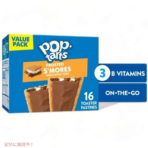 Kellogg's Pop-Tarts, Frosted S'mores (16 ct.) / ケロッグ ポップタルト [フロステッドスモア] 16枚入り