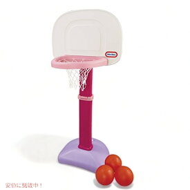 【最大2,000円クーポン4月27日9:59まで】Little Tikes イージー スコア バスケットボール セット、ピンク、ボール 3 個