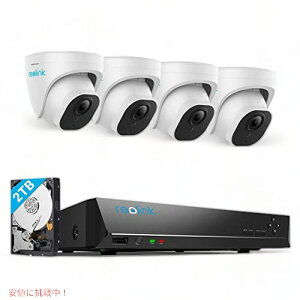 yő1,000~N[|92401:59܂ŁzREOLINK 4K ZLeB J VXe 4K J 4 A 2TB HDD ځA24  365^ARLK8-800D4
