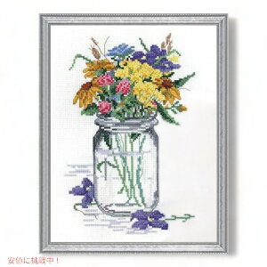 �y�X�[�p�[SALE �ő�2000�~OFF�N�[�|�� 6/11 1:59�܂ŁzJanlynn Wildflower Jar�J�E���g�N���X�X�e�b�`�L�b�g�A���A���A��