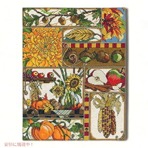Janlynn 14 Count Autumn Montage Counted Cross Stitch KitA11-Inch x 14-Inch