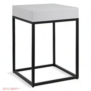 Uttermost Gambia 14 �@W Aged Black Accent Table w / Marble Top