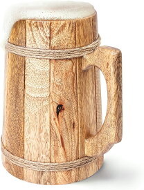 Norse Tradesman ノーストレイズマン キッチン用品 ビール ジョッキ ハンドメイド 木製 タン