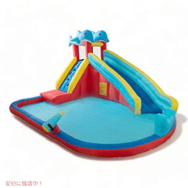 【最大2,000円クーポン5月27日1:59まで】EDOSTORY Inflatable Water Slides Bounce House for Kids 大型プール インフレータブル ウォーターパーク 水遊び スライダー すべり台 滑り台 水鉄砲 送風機付き